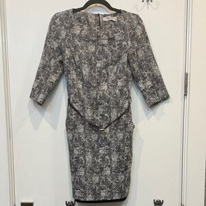 MM Lafleur Black+Grey Patterned Dress